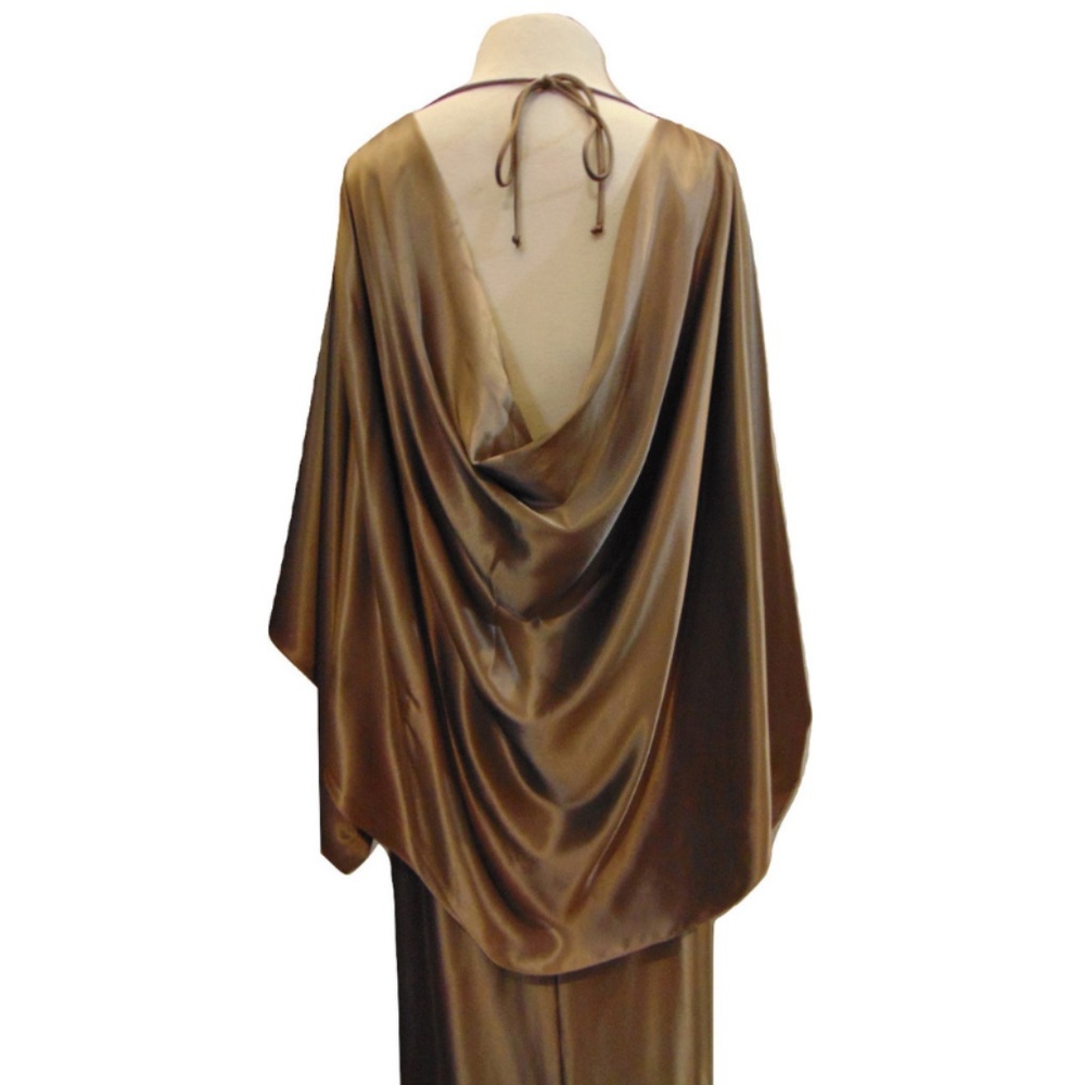 Vintage 70s disco cocktail maxi batwing skirt set - Picture 6 of 8
